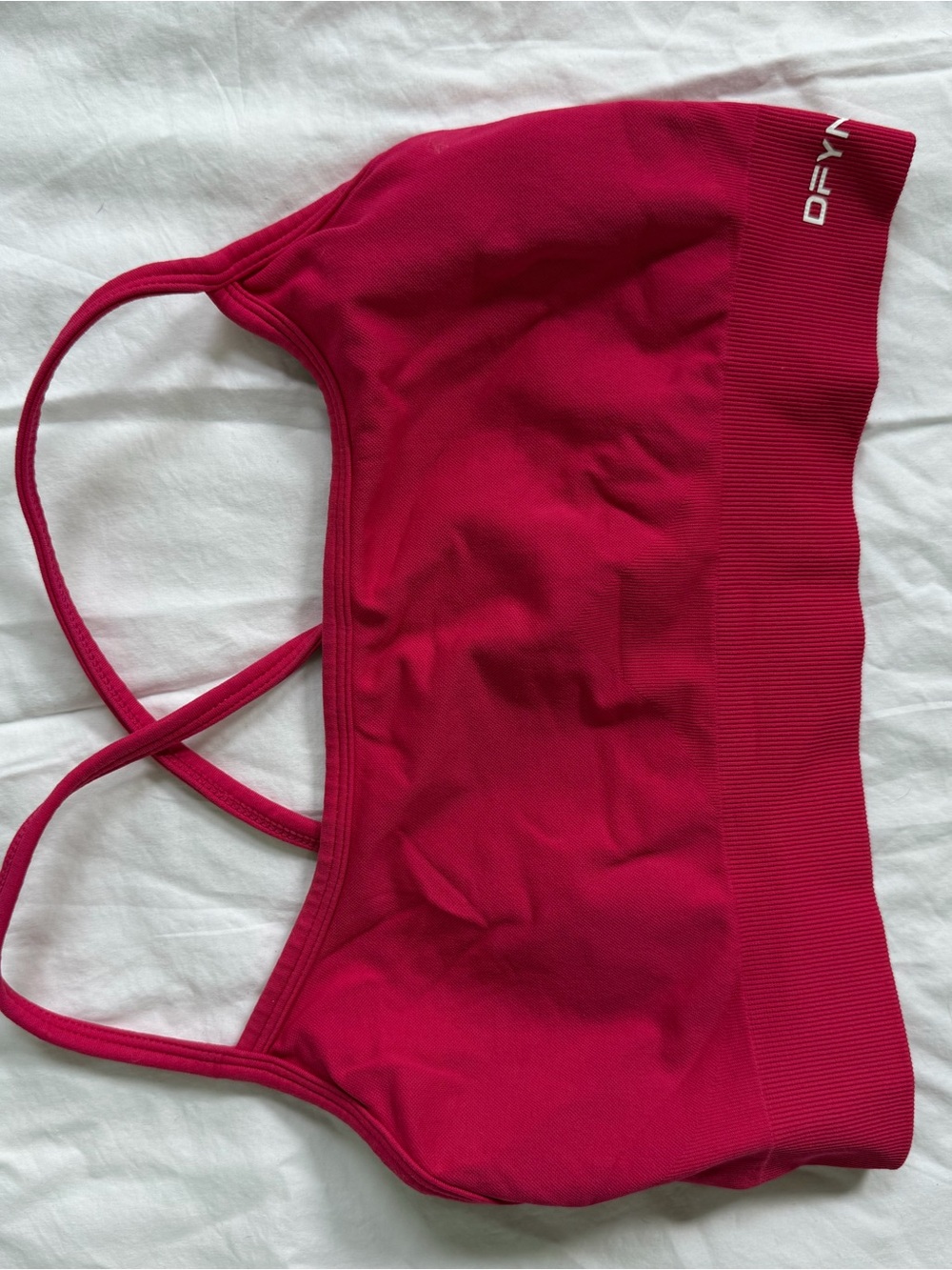 DFYNE Fuchsia Seamless Sports Bra